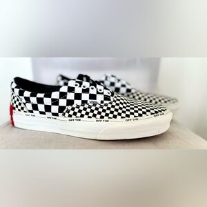 Rare Vans Off The Wall Men's 10 Black/White checker skateboard shoes